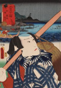 「木曽六十九駅　加納」歌川豊国（三代）作